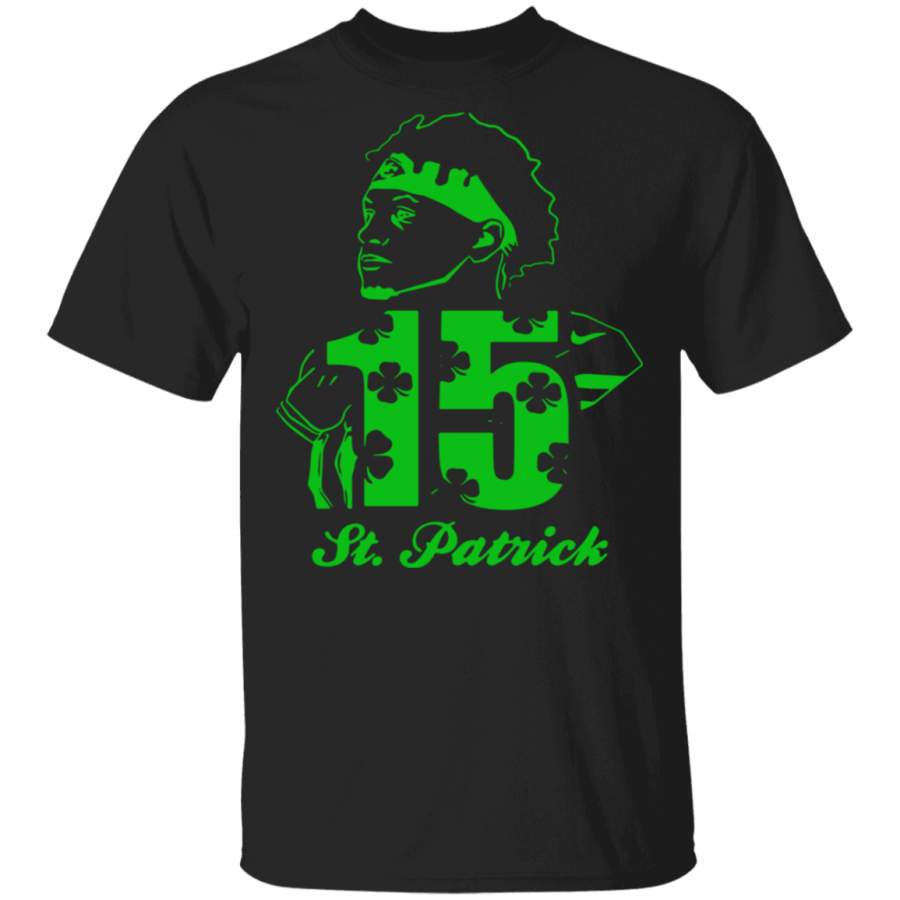 Happy St. Patrick??s Day 15 Patrick Mahomes Kansas City Chiefs T Shirt gift family T-Shirt