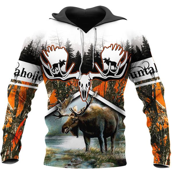 Moose Hunting 3D All Over Print | Hoodie | Unisex | Full Size | Adult | Colorful | HT5318