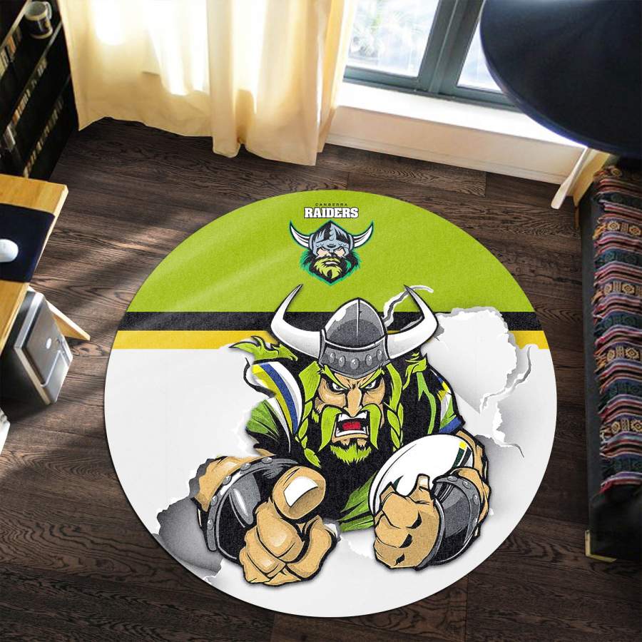 Canberra Raiders Round Rug NRL