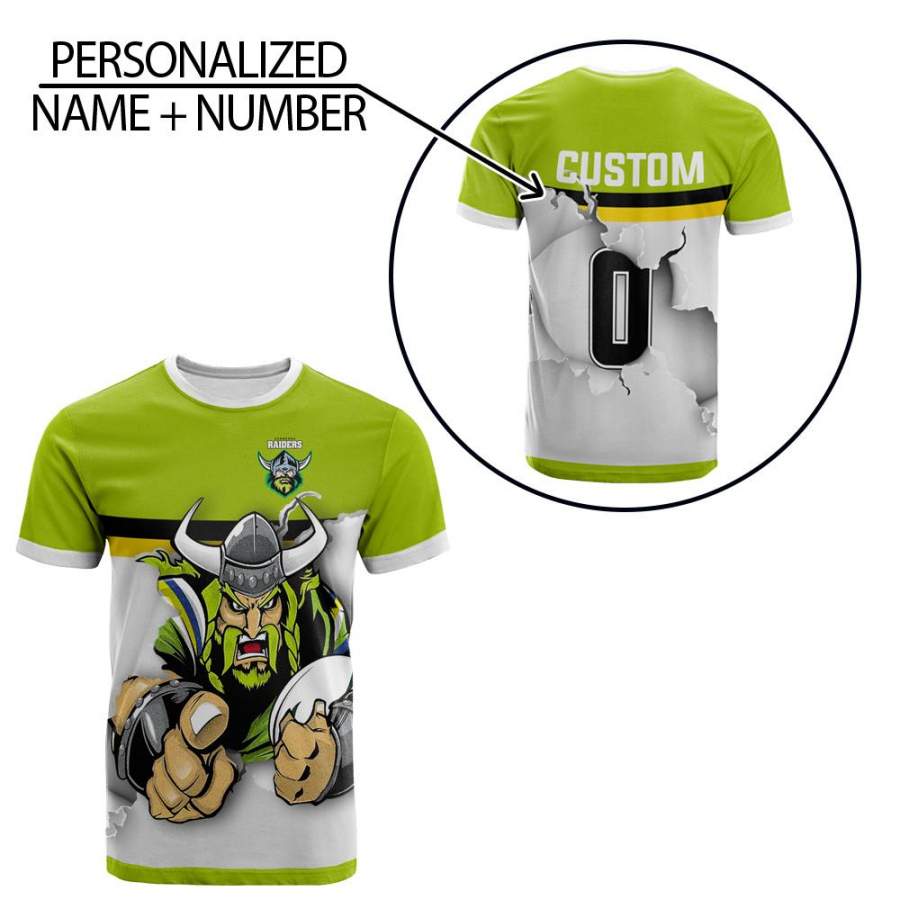 Canberra Raiders T-Shirt Personalized NRL