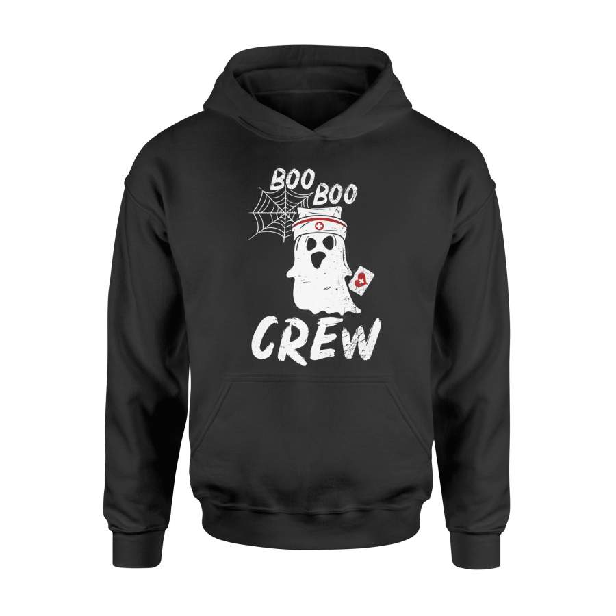 Halloween Boo Boo Crew Nurse Ghost Funny Costume Scary Gift Premium Hoodie