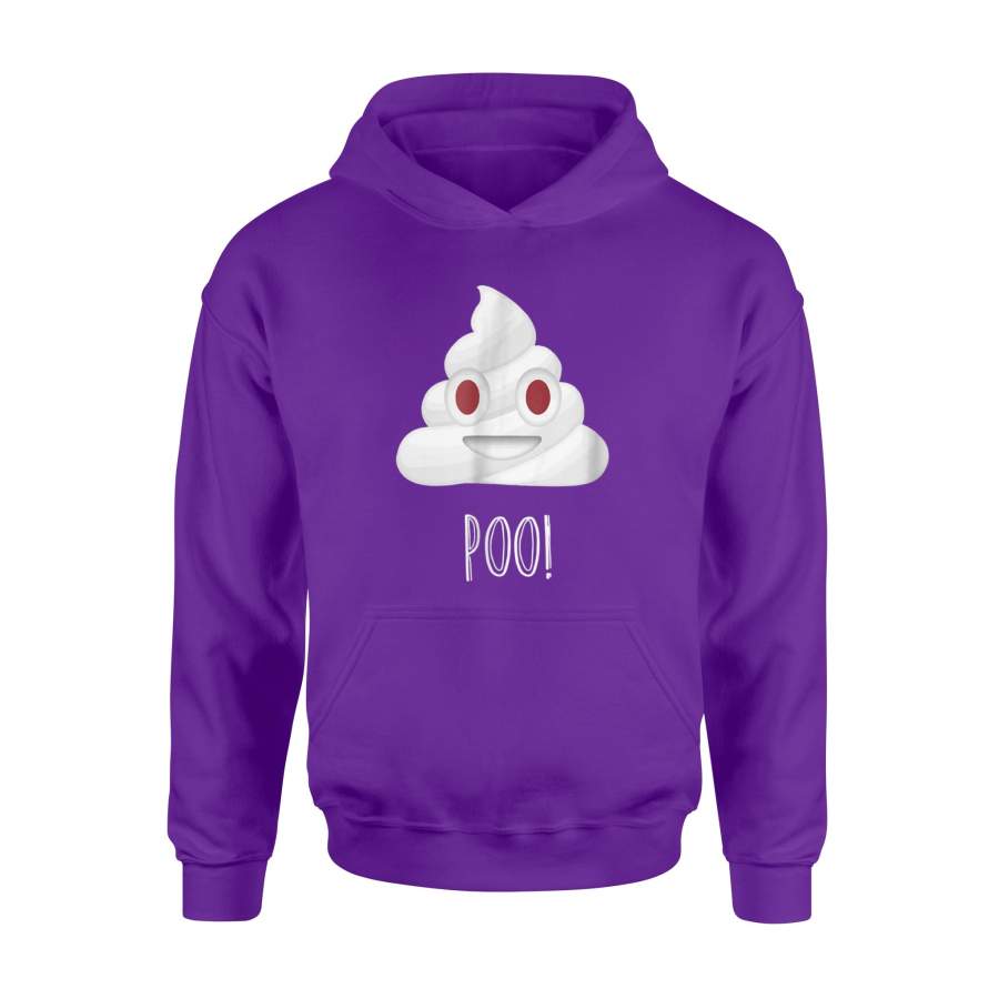 Funny Poo! Ghost Emoji For Halloween Hoodie