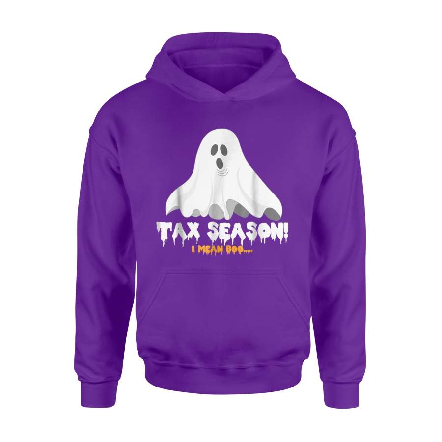 Halloween Tax Season I Mean Boo Funny Ghost Hoodie