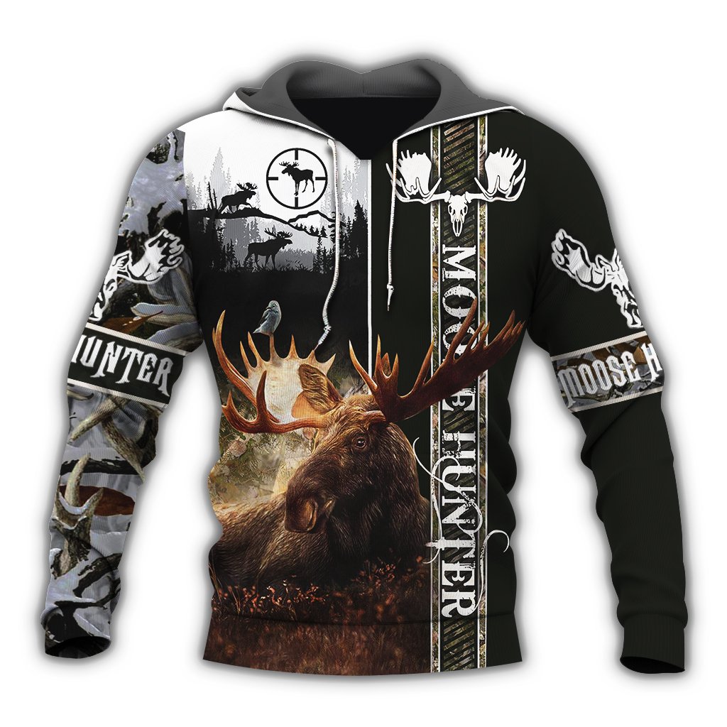 Moose Hunting 3D All Over Print | Hoodie | Unisex | Full Size | Adult | Colorful | HT5338