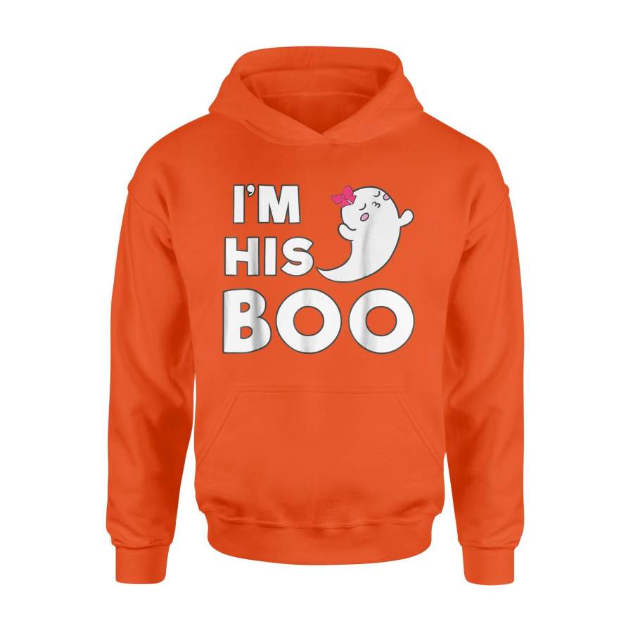 Im His Boo Halloween Ghost Couples Matching Hoodie