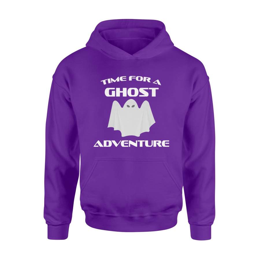 Funny Halloween Time For A Ghost Adventure Fun Hoodie