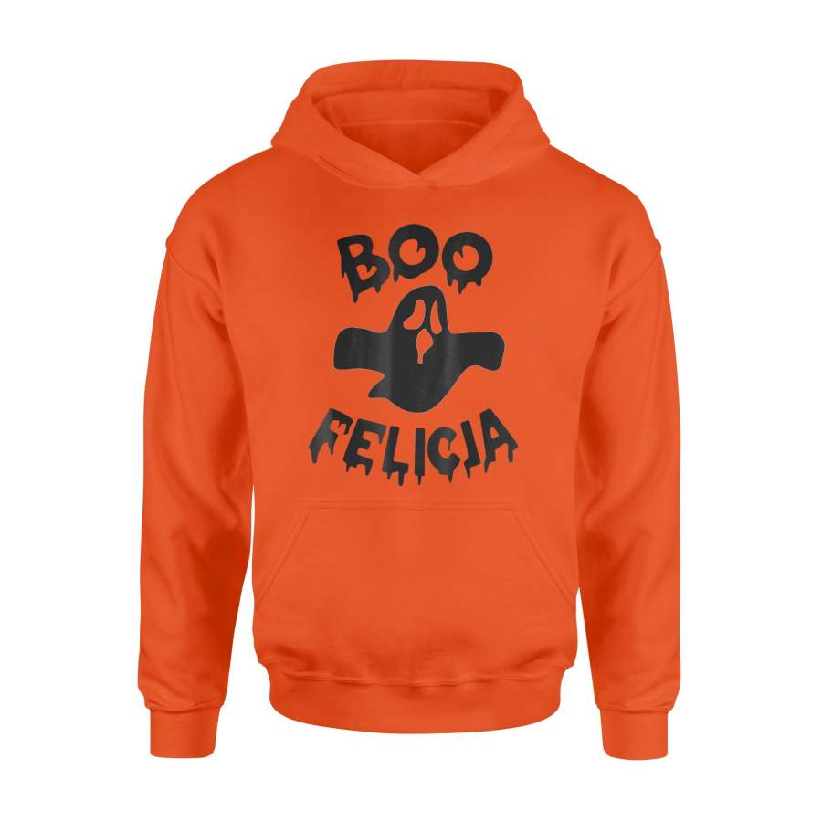 Boo Felicia Funny Halloween Ghost, Punny, Pun Gift Hoodie