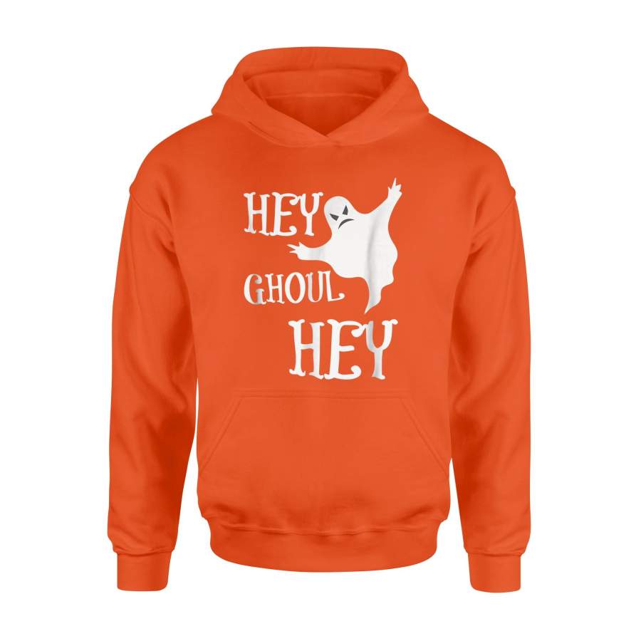 Cute Hey Ghoul Hey Funny Halloween Ghost Hoodie