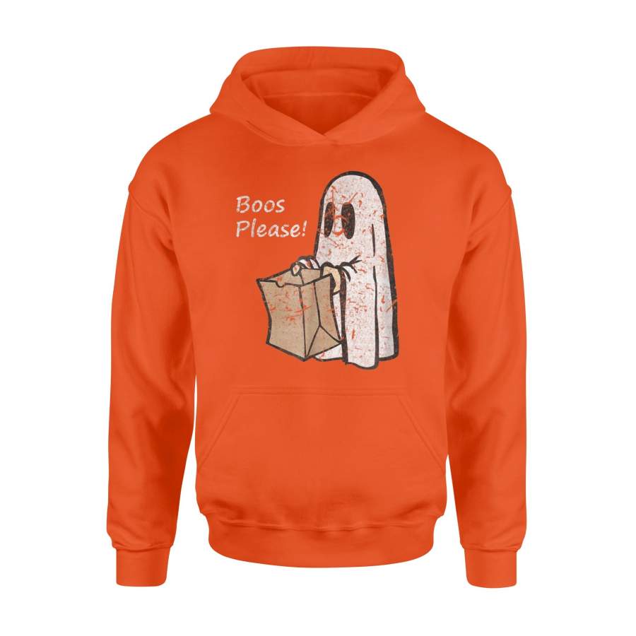 Boos Please – Vintage Ghost Halloween Hoodie