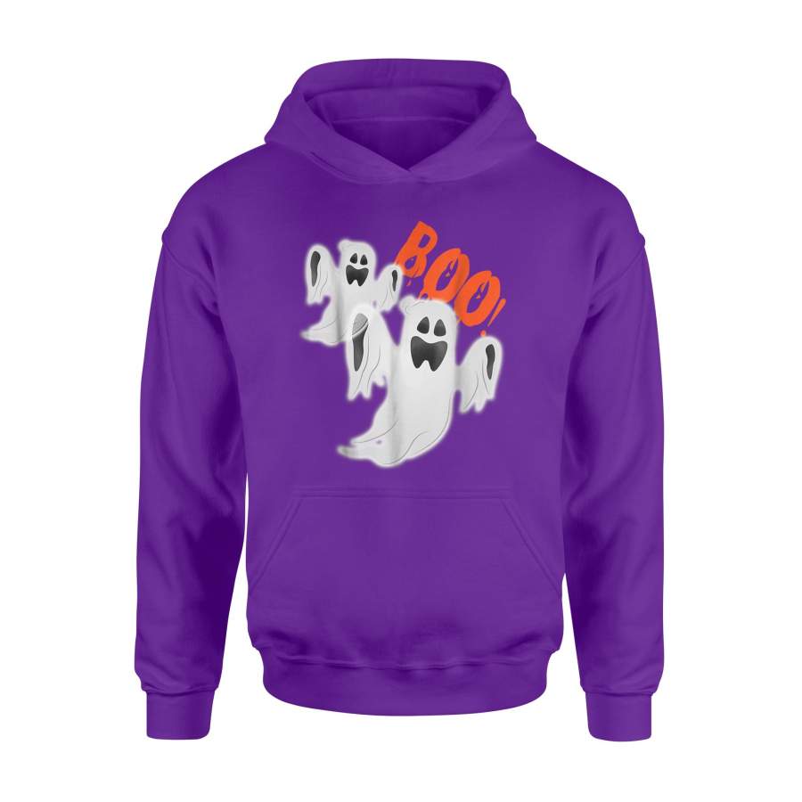 Boo Halloween Funny Ghost Hoodie