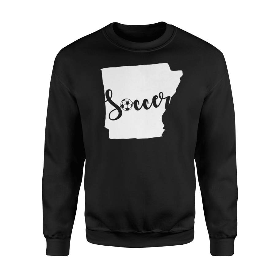 Arkansas Soccer Pride Script Graphic Sweatshirt