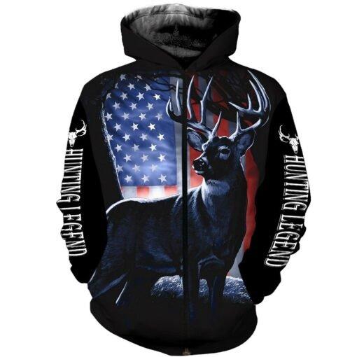 American Deer Hunting 3D All Over Print | Hoodie | Unisex | Full Size | Adult | Colorful | HT5345