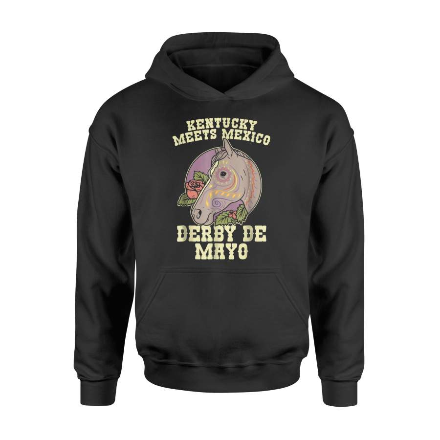 Derby De Mayo Kentucky Meets Mexico Horse Race Party Hoodie