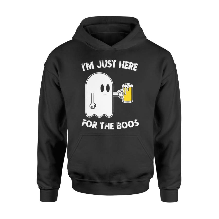 Halloween Ghost Beer I’m Just Here For The Boos Halloween Hoodie