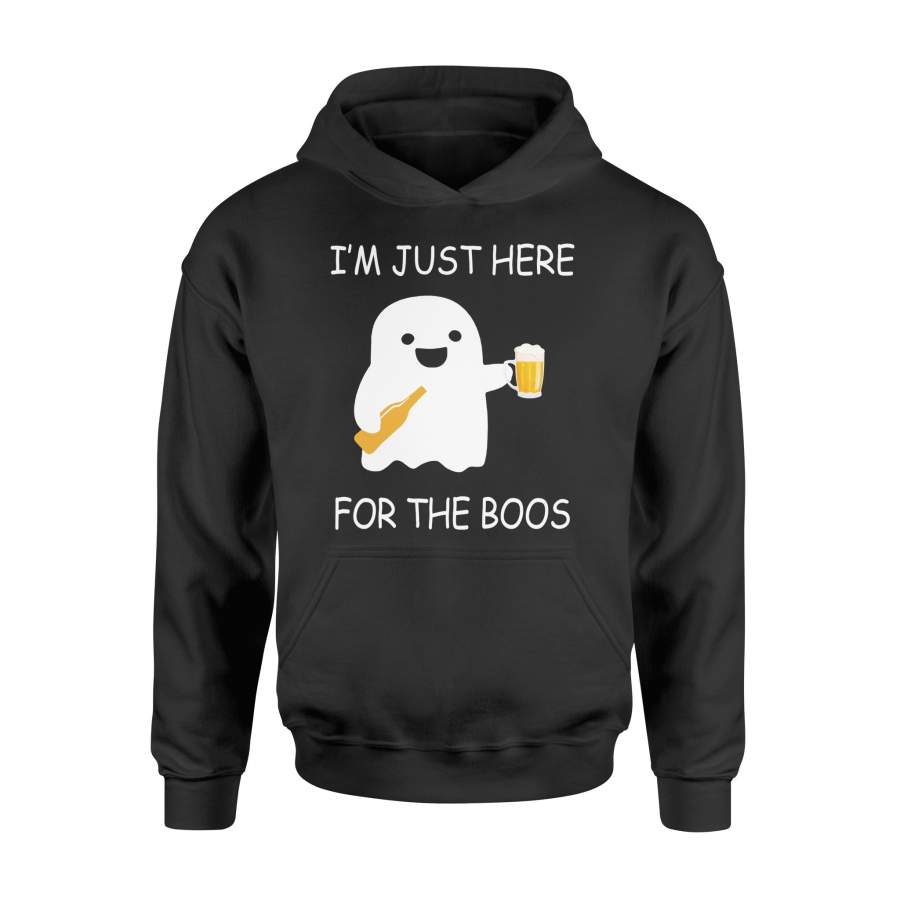 Halloween Ghost Beer I’m Just Here For The Boos 02 Halloween Hoodie