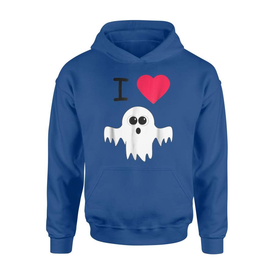 Ghost I Love (Boo) Halloween Hoodie