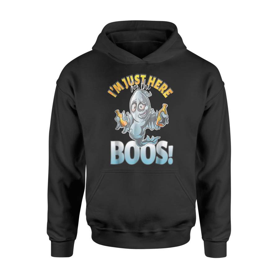 I’m Just Here For The Boos! Drunk Ghost Halloween Hoodie