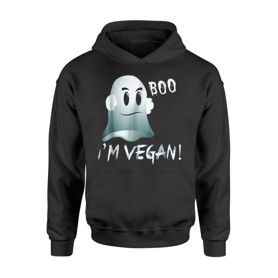 Boo I’m Vegan Halloween Ghost Funny Costume For All Halloween Hoodie