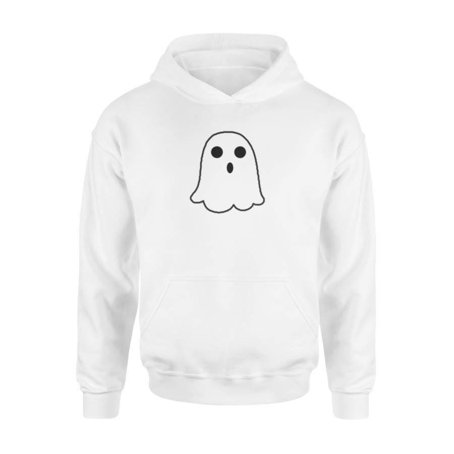 Boo Ghost Pocket Funny Halloween Hoodie