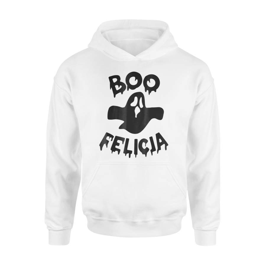 Boo Felicia, Funny Halloween Ghost, Punny, Pun Halloween Hoodie