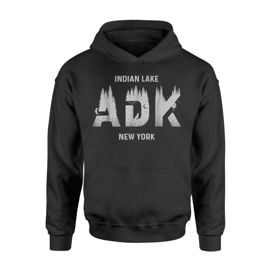 Indian Lake Adirondack Mountains New York Souvenir Hoodie