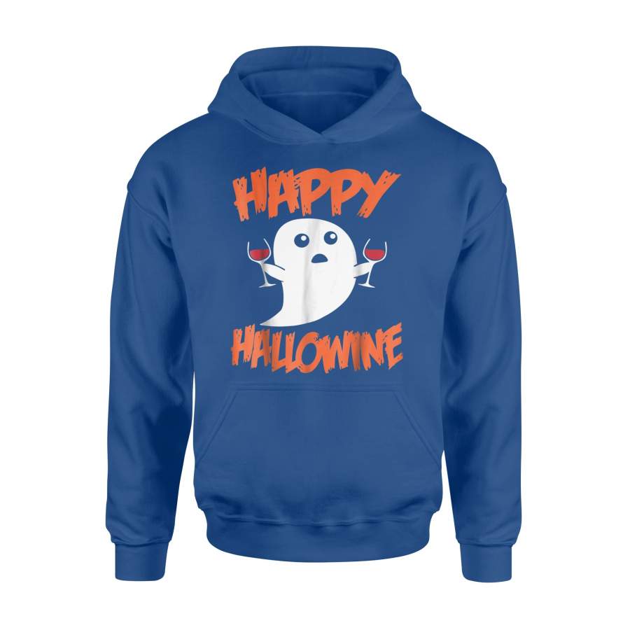 Funny Happy Hallowine Halloween Ghost Costume Halloween Hoodie