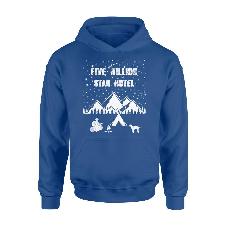 Five Billion Star Hotel Camping Black Wilderness Dog Hoodie