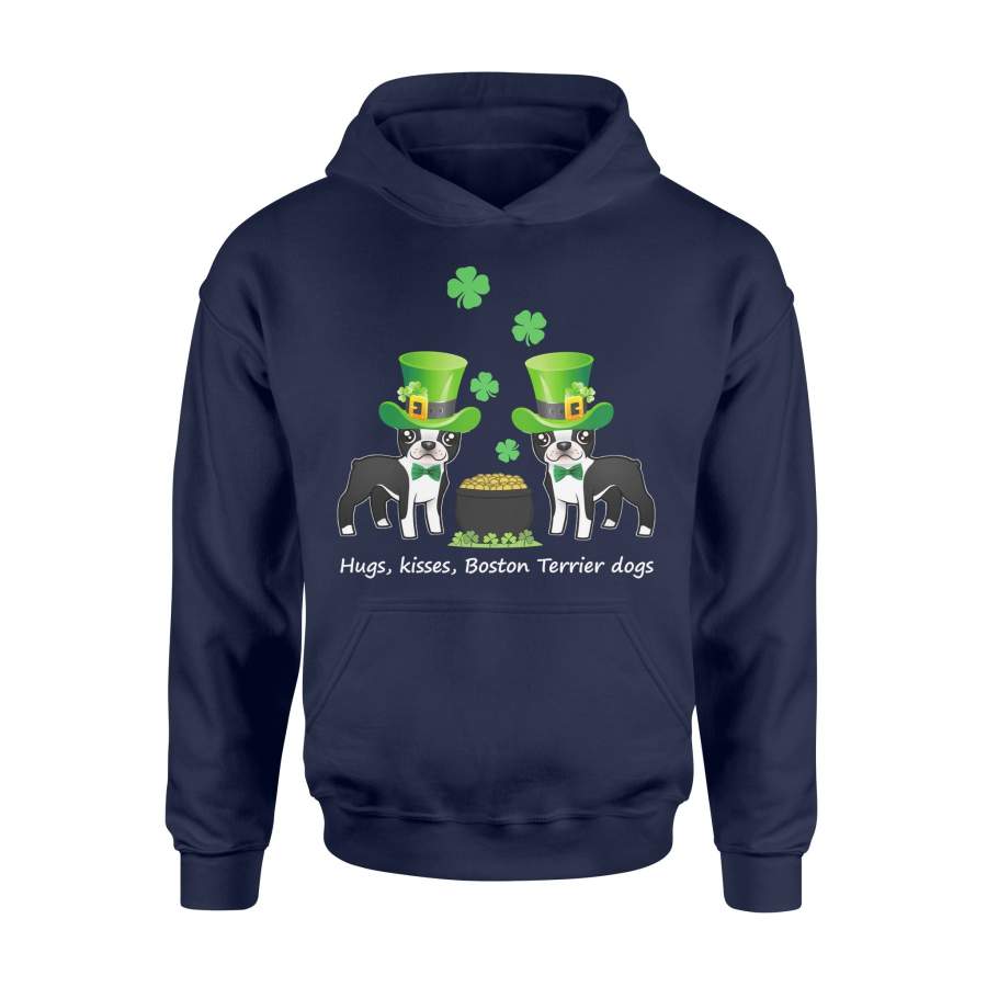 Cute St Patrick Boston Terrier – Kiss Boston Dogs Lovers Hoodie