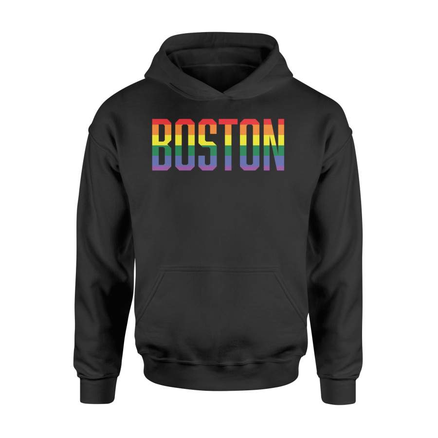 Boston LGBT Gay Rainbow Pride Hoodie