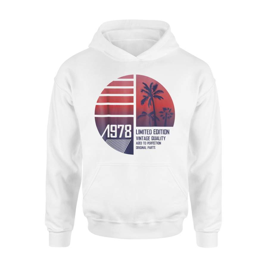 40th Birthday 1978 Vintage Tropical Miami 70s Hoodie