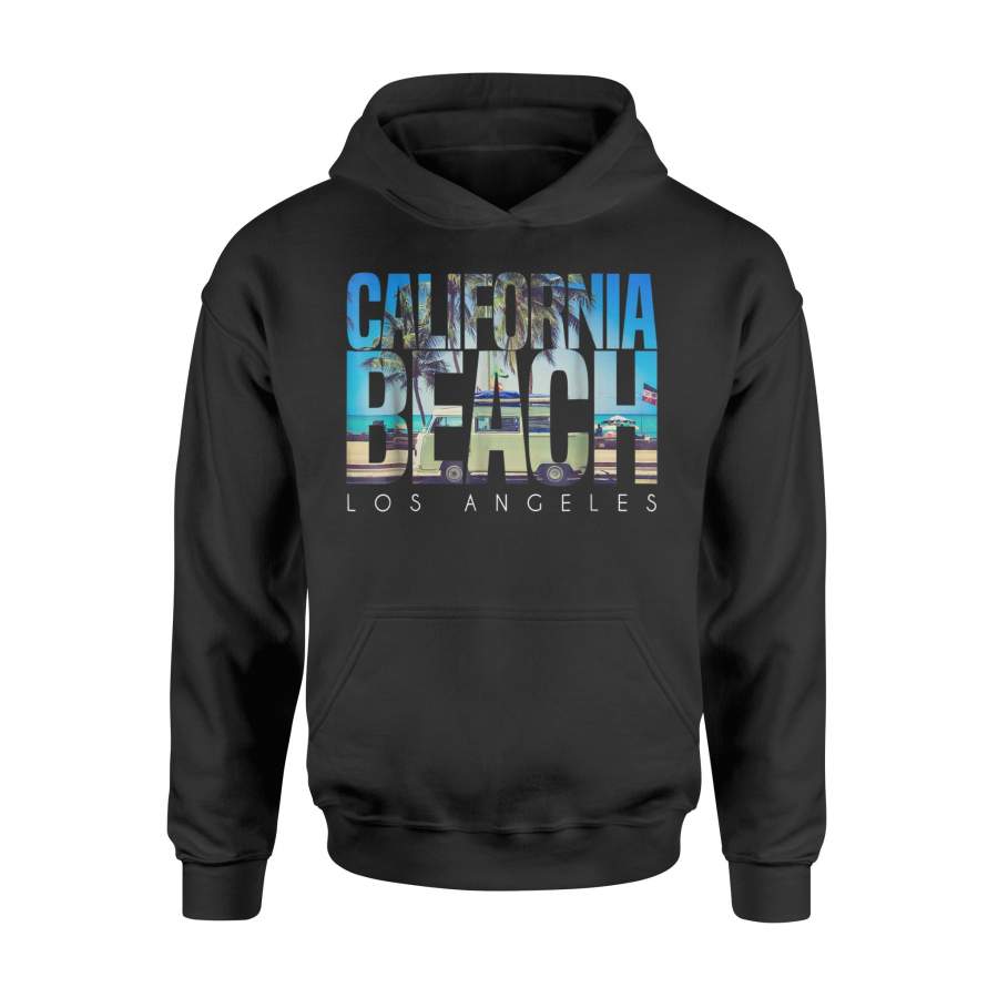 California Beach Los Angeles Palm Hoodie