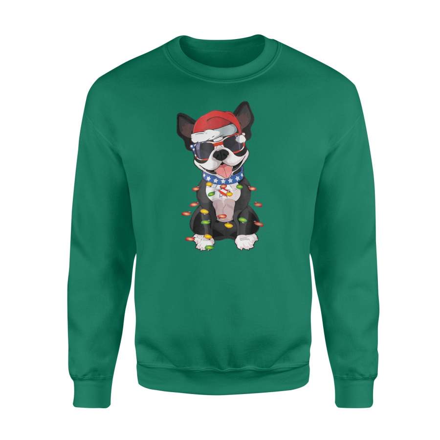 Boston Terrier Christmas Boston Terrier Dog Sweatshirt