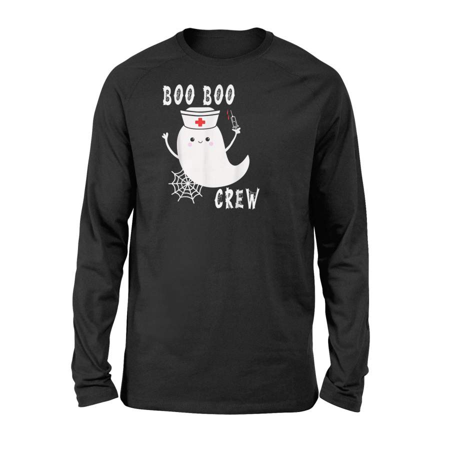 Boo Boo Crew Nurse Ghost Halloween Costume Perfect Gift Long Sleeve T-Shirt