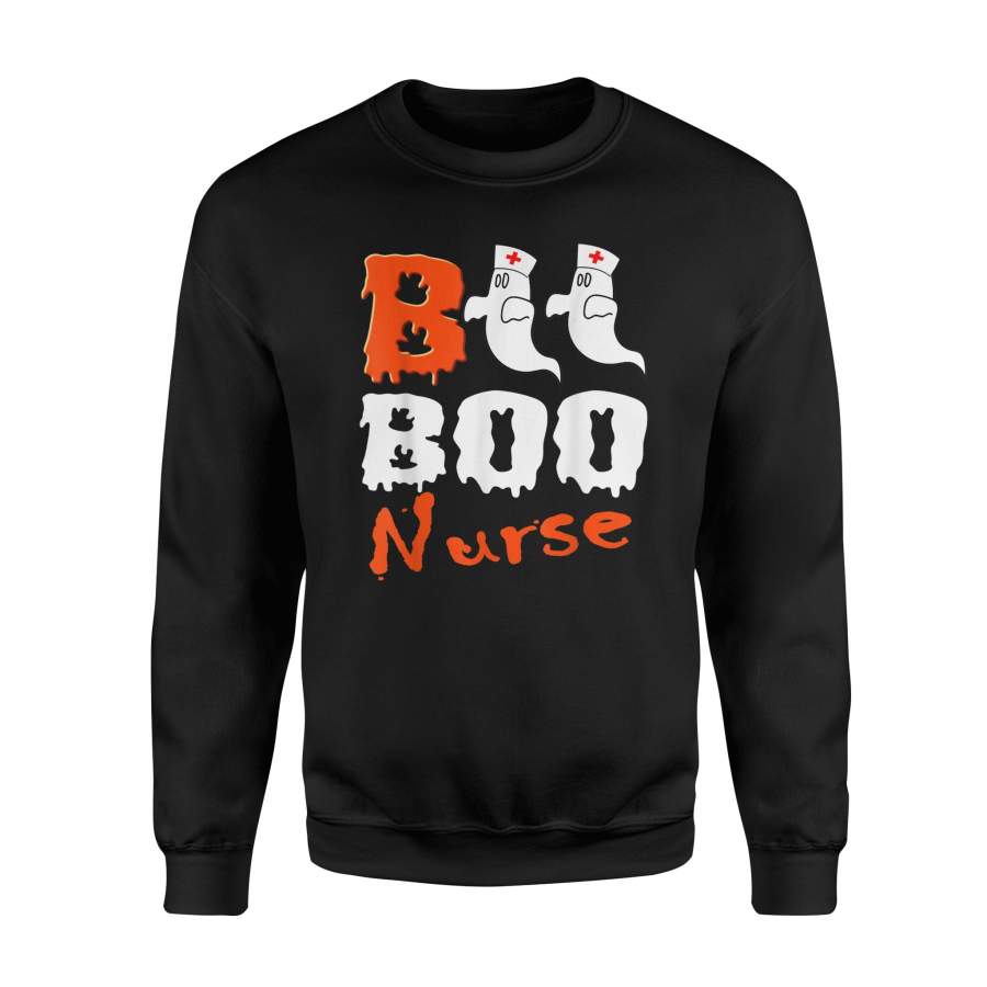 Boo Boo Nurse Funny Ghost Scary Halloween Gift Nurses Sweatshirt