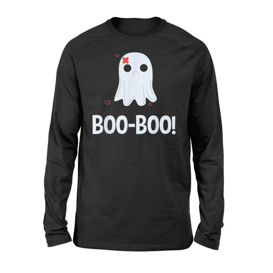 Boo Boo Funny Nurse Ghost Gift Funny Halloween Nurse Long Sleeve T-Shirt