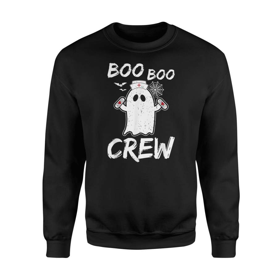 Funny Boo Boo Crew Nurse Ghost Halloween Costume Sweatshirt