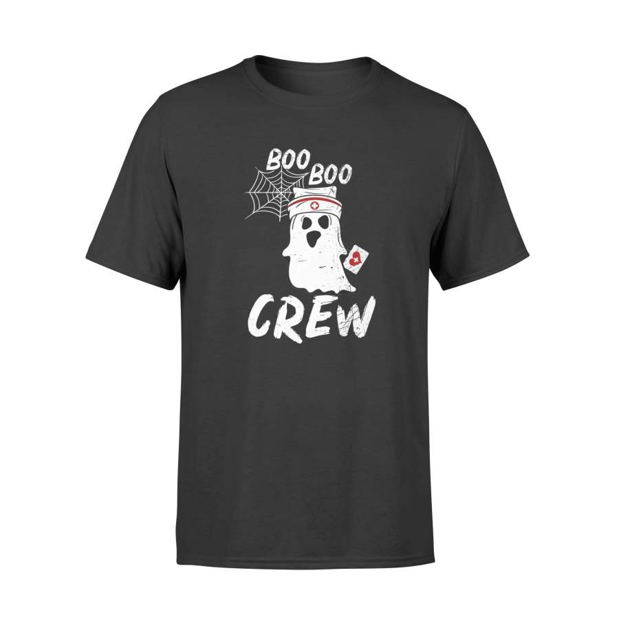 Halloween Boo Boo Crew Nurse Ghost Funny Costume Scary Gift Premium T-Shirt