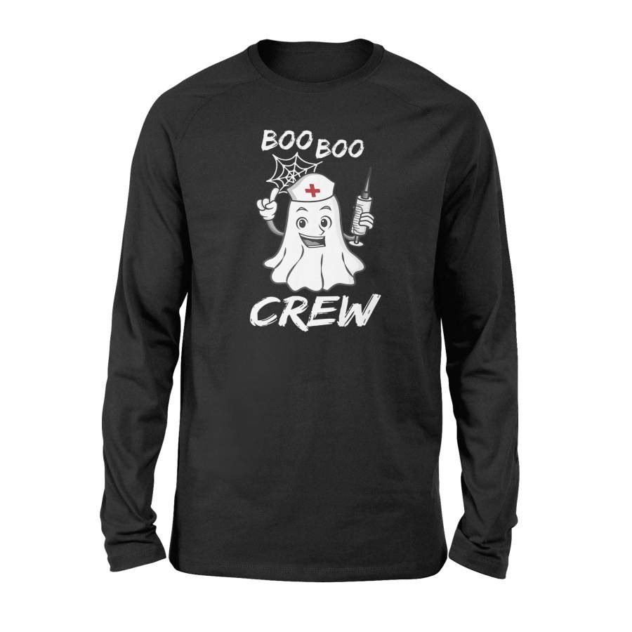 Funny Nurse Ghosting Crew Scary Gifts For Men Women Premium Long Sleeve T-Shirt