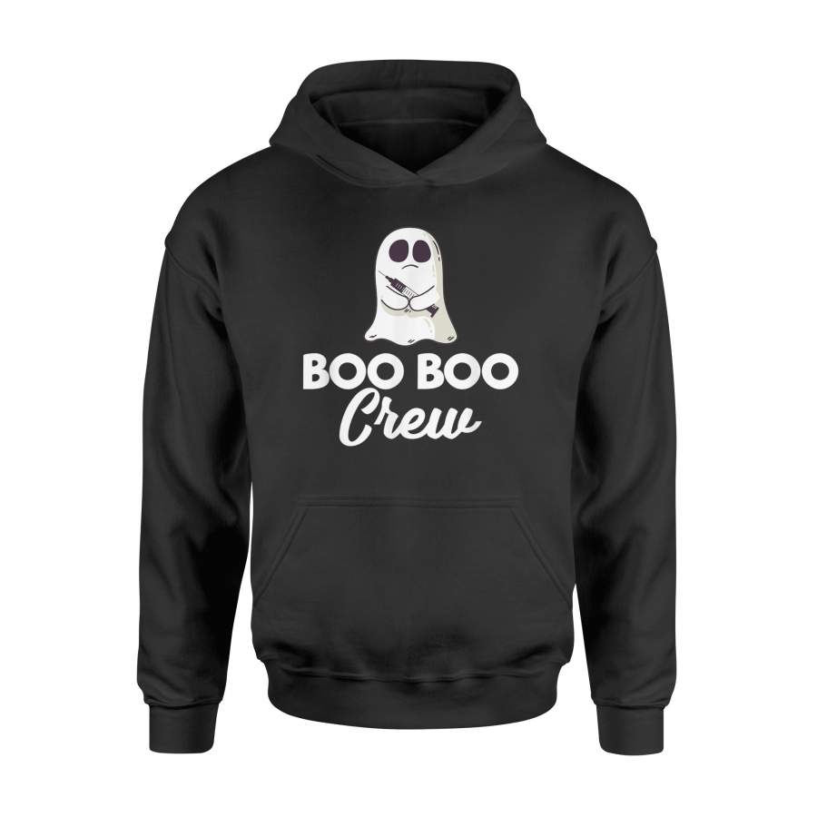 Boo Boo Crew Scary Ghost Nurse Halloween Nursing Costume Hoodie