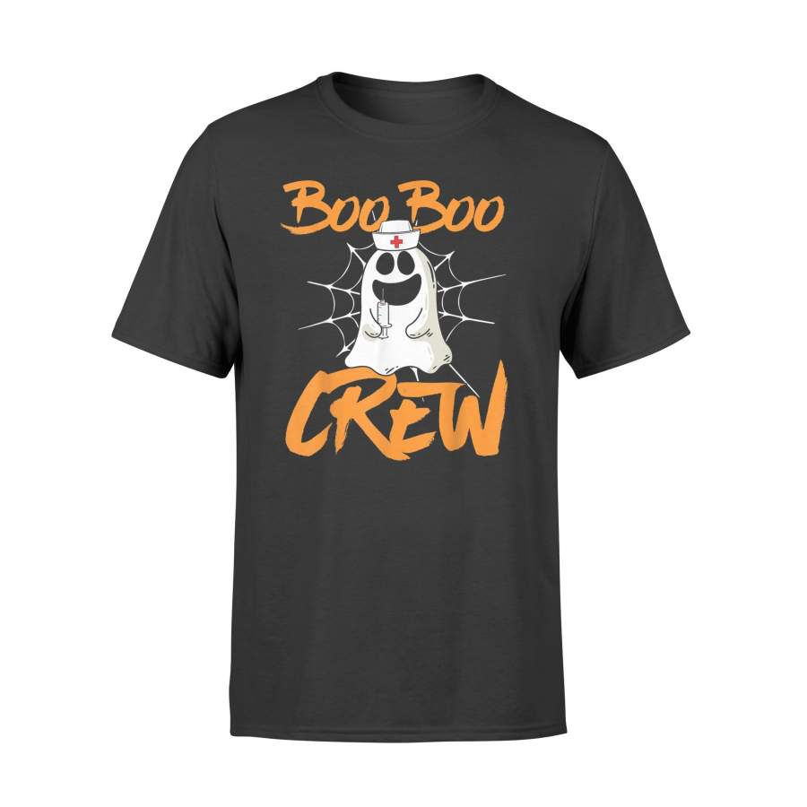 Funny Halloween Nurse Nursing Ghost Boo Boo Crew T-Shirt