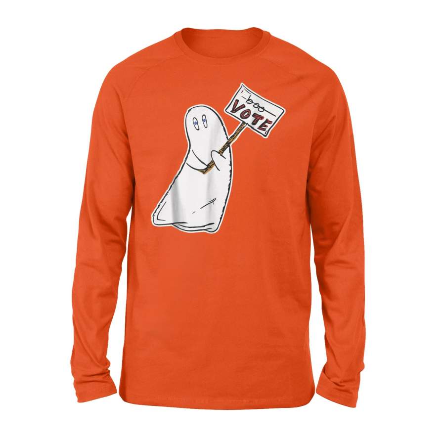 Don’t Boo Vote Funny Ghost Halloween Voting Long Sleeve T-Shirt