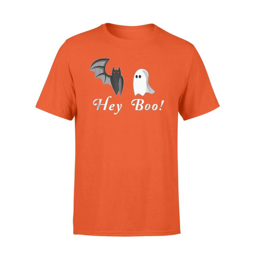 Hey Boo Funny Bat And Ghost Not Just For Halloween T-Shirt