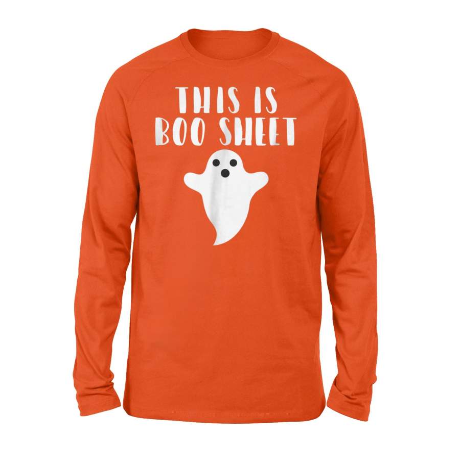 Funny Halloween Ghost Costume Boo Sheet Men Women Long Sleeve T-Shirt