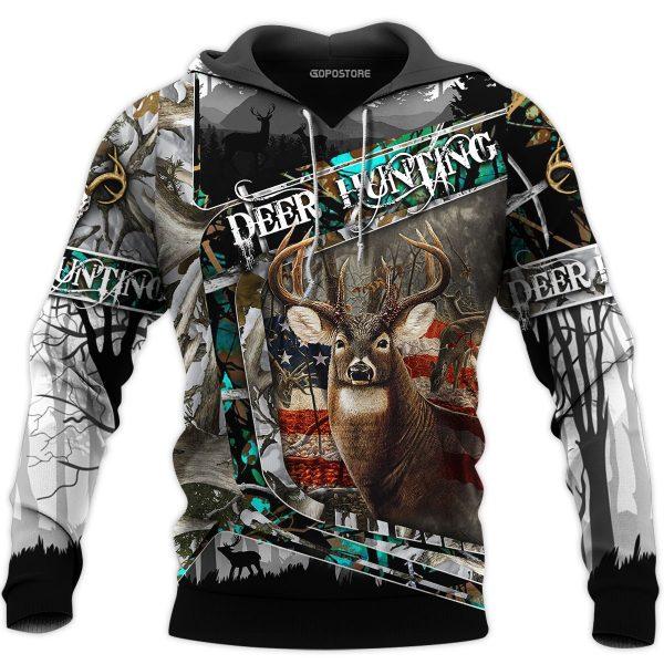 Deer Hunting 3D All Over Print | Hoodie | Unisex | Full Size | Adult | Colorful | HT5418