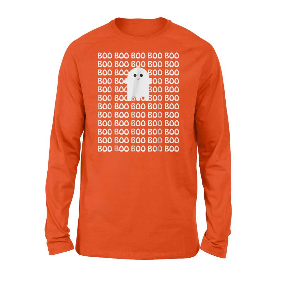 Boo Happy Ghost Halloween Long Sleeve T-Shirt