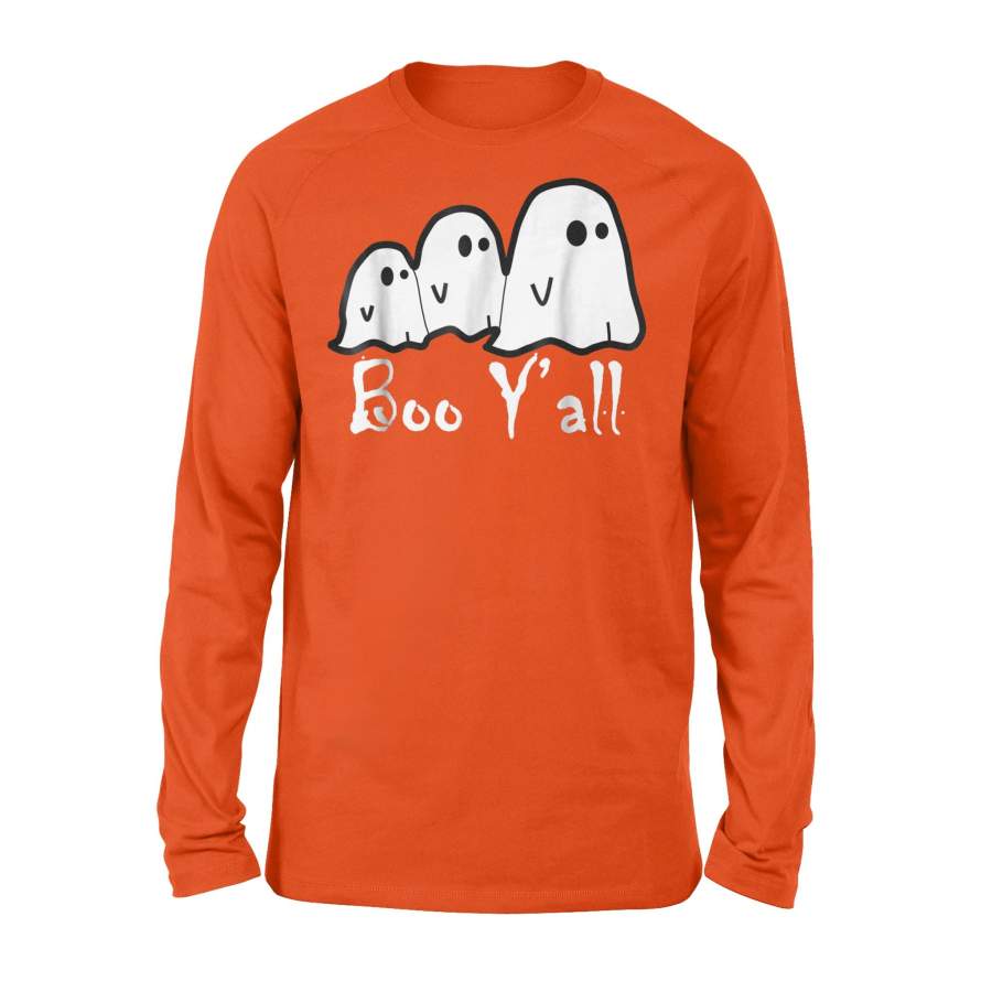 Boo Y’all-Ghost Halloween Costume Long Sleeve T-Shirt