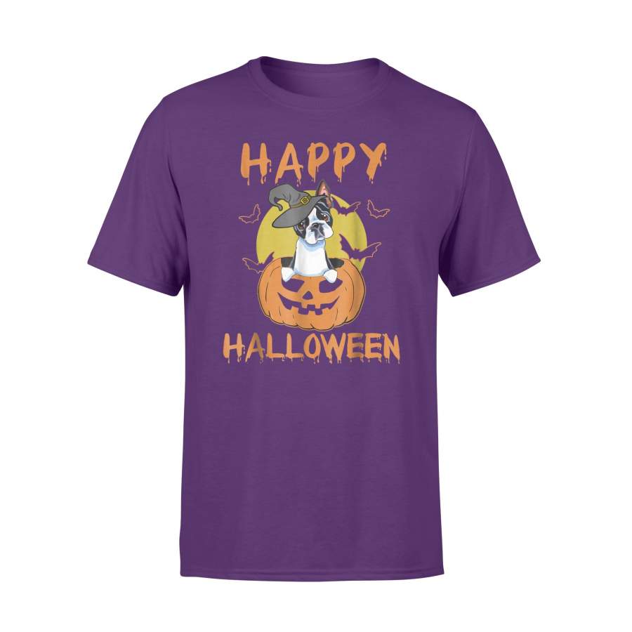 Boston Terrier – Funny Happy Halloween T-Shirt