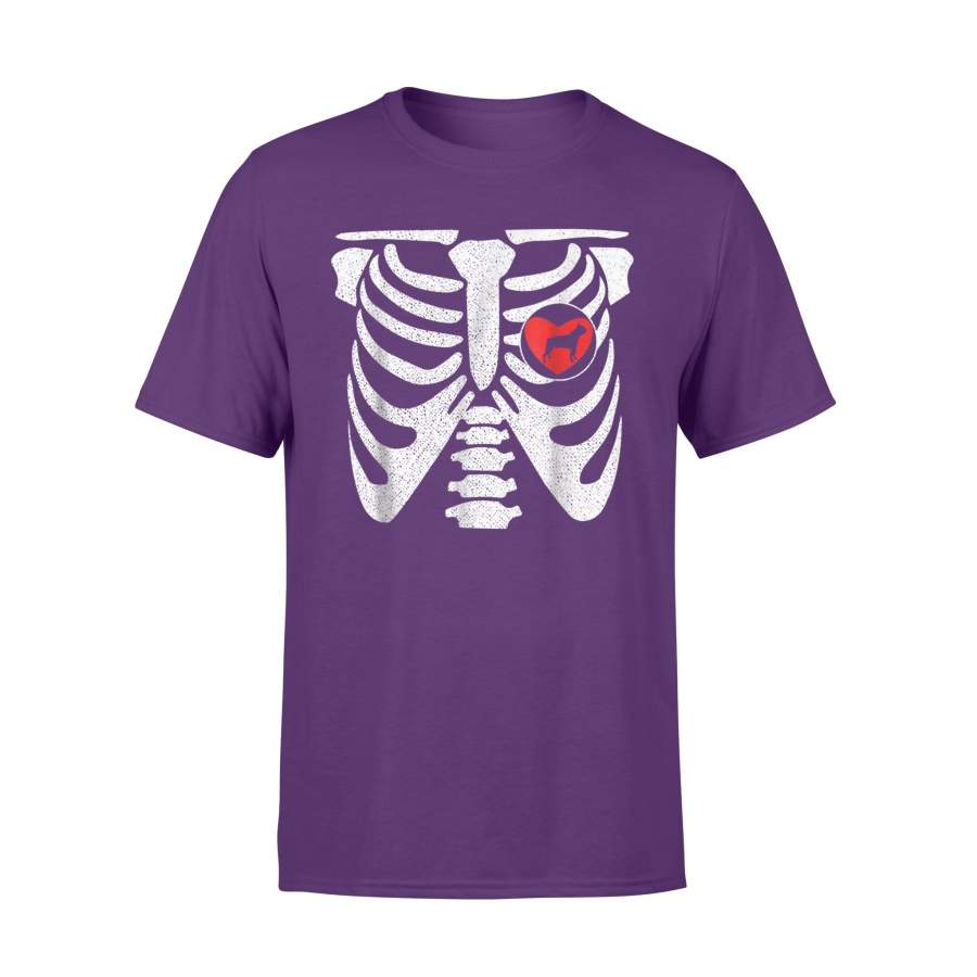 Halloween Boston Terrier Rib Cage Costume T-Shirt