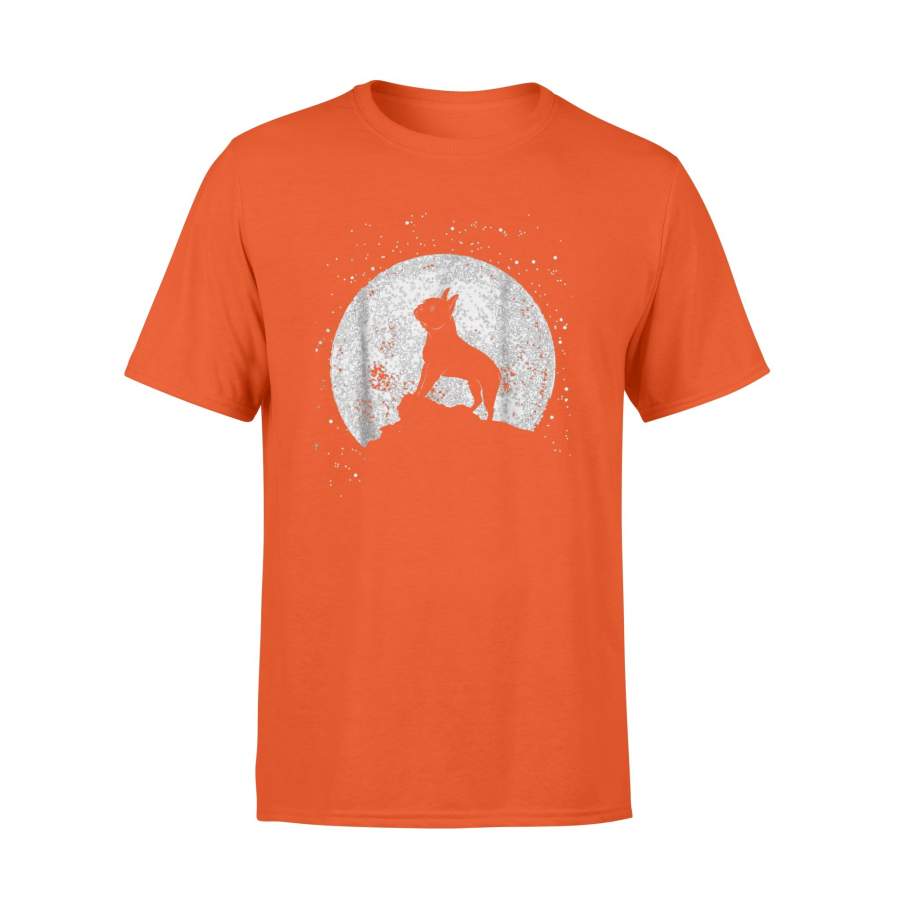 Boston Terrier And Moon Halloween T-Shirt