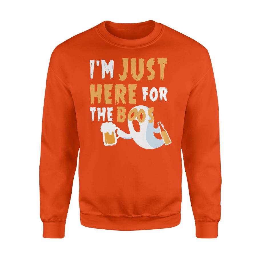 I’m Just Here For The Boos Ghost Halloween 02 Halloween Sweatshirt